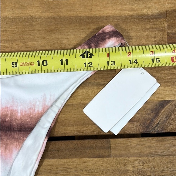 Splendid White and Brown Bikini Bottom with Cheeky Cut - Picture 8 of 8